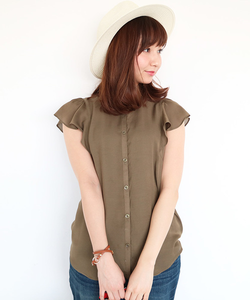 N.（N. Natural Beauty Basic）（エヌエヌナチュラルビューティーベーシック）の「ビエラブラウス シャツカラー（シャツ/ブラウス・レディース・ネイビー/ブルー系その他/ブルー/ホワイト/ピンク/カーキ/クリアブルー/カーキオリーブ・MEDIUM）」の2枚目の写真