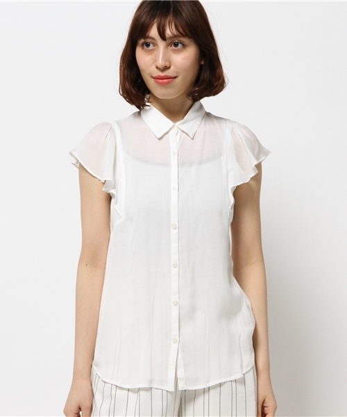 N.（N. Natural Beauty Basic）（エヌエヌナチュラルビューティーベーシック）の「ビエラブラウス シャツカラー（シャツ/ブラウス・レディース・ネイビー/ブルー系その他/ブルー/ホワイト/ピンク/カーキ/クリアブルー/カーキオリーブ・MEDIUM）」の9枚目の写真