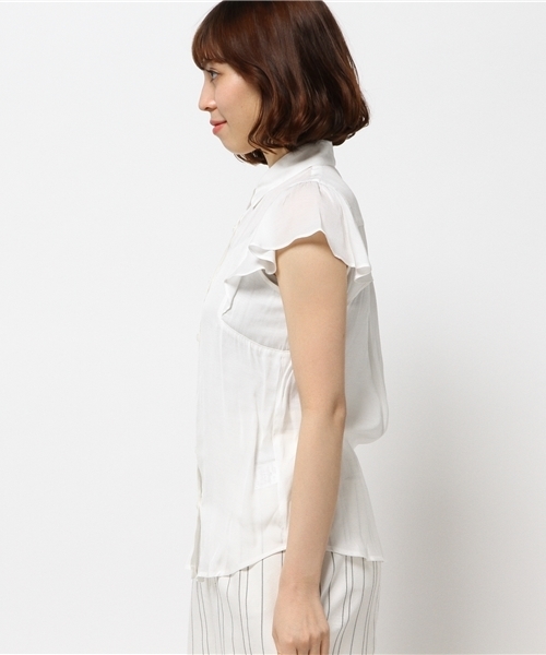 N.（N. Natural Beauty Basic）（エヌエヌナチュラルビューティーベーシック）の「ビエラブラウス シャツカラー（シャツ/ブラウス・レディース・ネイビー/ブルー系その他/ブルー/ホワイト/ピンク/カーキ/クリアブルー/カーキオリーブ・MEDIUM）」の10枚目の写真