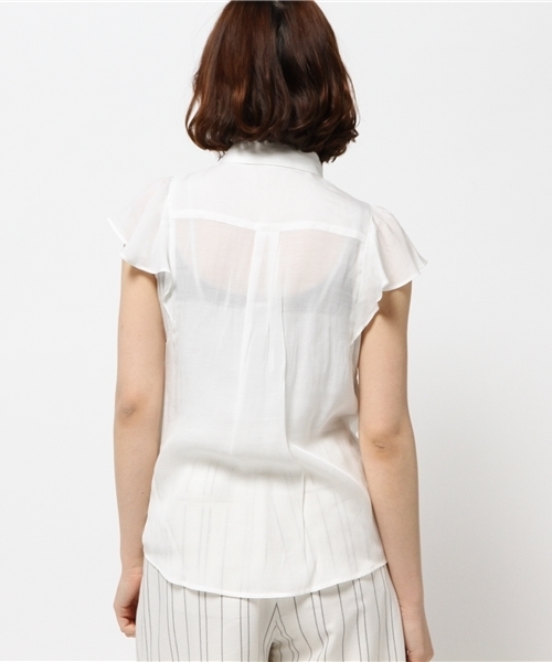 N.（N. Natural Beauty Basic）（エヌエヌナチュラルビューティーベーシック）の「ビエラブラウス シャツカラー（シャツ/ブラウス・レディース・ネイビー/ブルー系その他/ブルー/ホワイト/ピンク/カーキ/クリアブルー/カーキオリーブ・MEDIUM）」の11枚目の写真