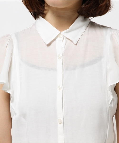 N.（N. Natural Beauty Basic）（エヌエヌナチュラルビューティーベーシック）の「ビエラブラウス シャツカラー（シャツ/ブラウス・レディース・ネイビー/ブルー系その他/ブルー/ホワイト/ピンク/カーキ/クリアブルー/カーキオリーブ・MEDIUM）」の12枚目の写真