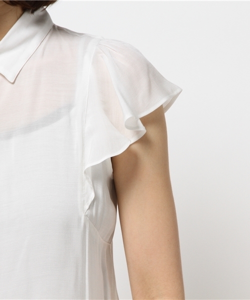 N.（N. Natural Beauty Basic）（エヌエヌナチュラルビューティーベーシック）の「ビエラブラウス シャツカラー（シャツ/ブラウス・レディース・ネイビー/ブルー系その他/ブルー/ホワイト/ピンク/カーキ/クリアブルー/カーキオリーブ・MEDIUM）」の13枚目の写真