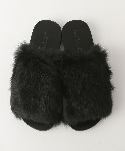 green label relaxing（グリーンレーベルリラクシング）の「KC FUR サンダル◆（サンダル・レディース・ブラック/ライトグレー/ダークブラウン・38/36/37）」の13枚目の写真