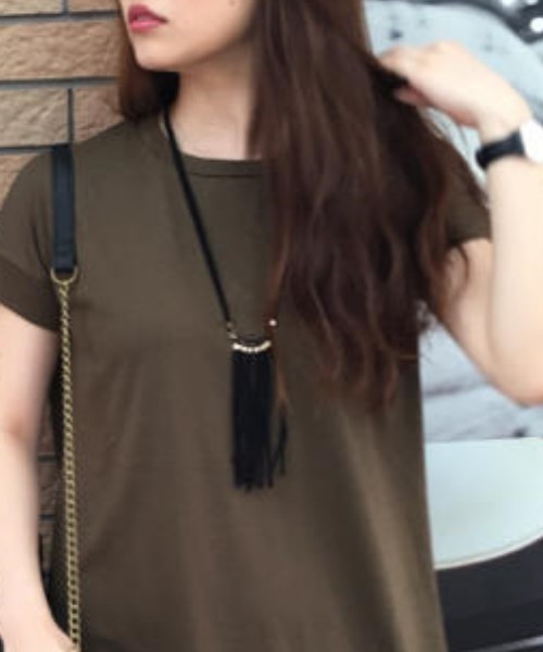 ACC.（エーシーシー.）の「メタルフリンジネックレス（ネックレス・レディース・ブラック/アイボリー/オレンジ・FREE）」の2枚目の写真