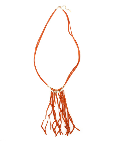 ACC.（エーシーシー.）の「メタルフリンジネックレス（ネックレス・レディース・ブラック/アイボリー/オレンジ・FREE）」の3枚目の写真