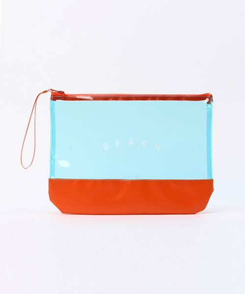 Wego ウィゴー の Wego プリントビニールクラッチバッグ クラッチバッグ Wear