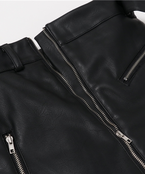 WEGO（ウィゴー）の「WEGO/ライダーススカート（スカート・レディース・ブラック・FREE）」の3枚目の写真