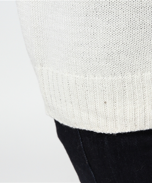 RAY CASSIN（レイカズン）の「タートルネックプルオーバー（ニット/セーター・レディース・ネイビー/オフホワイト/杢グレー/キャメル・FREE）」の10枚目の写真