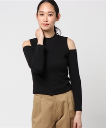 WEGO | WEGO/オープンショルダーピチリブカットソー(Tシャツ/カットソー)