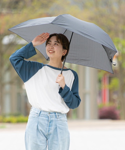 KiU(キウ)の「エアライトラージアンブレラ【1】(折りたたみ傘・レディース・ブルー系その他6/ドット/ブラック系その他/ブルー系その他2/ブラック・FREE)」の2枚目の写真