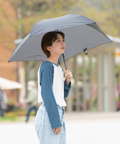 KiU(キウ)の「エアライトラージアンブレラ【1】(折りたたみ傘・レディース・ブルー系その他6/ドット/ブラック系その他/ブルー系その他2/ブラック・FREE)」の11枚目の写真