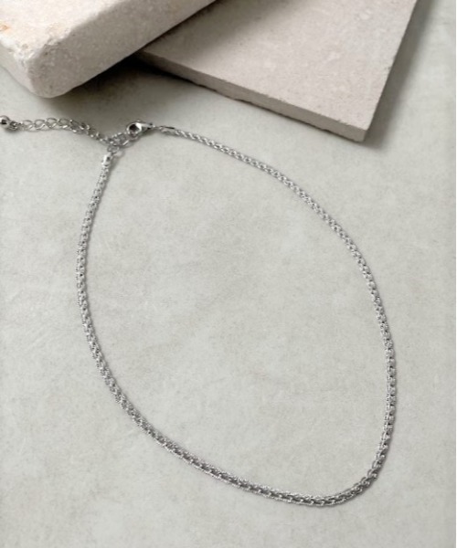 Three Four Time（ｽﾘｰﾌｫｰﾀｲﾑ）の「【Web限定】デザインチェーンチョーカー（チョーカー・レディース・ゴールド/シルバー・FREE）」の2枚目の写真