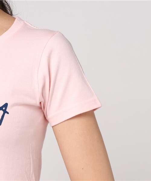 roial(ロイアル)の「GINGER-G/ROIAL(ロイアル)半袖Tシャツ(Tシャツ/カットソー・レディース・ホワイト/ライトピンク/ピンク・LARGE/MEDIUM/SMALL)」の4枚目の写真