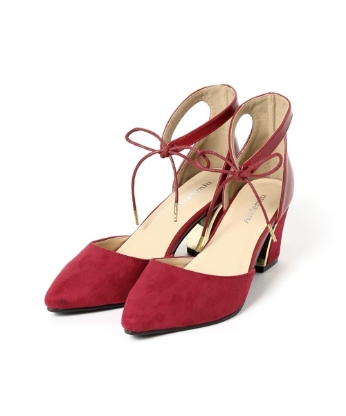 Andemiu（アンデミュウ）の「リボンストラップパンプス767768（パンプス・レディース・ブラック/レッド/グレー・SMALL/LARGE/MEDIUM）」の3枚目の写真