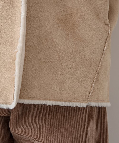 Banner Barrett（バナーバレット）の「FUR MOUTON  BLOUSON（ムートンコート・レディース・ベージュ/オフホワイト・38）」の5枚目の写真