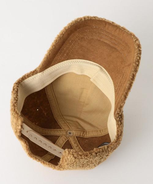 green label relaxing（グリーンレーベルリラクシング）の「ボアキャップ ◆（キャップ・キッズ・ベージュ/ネイビー・52-54cm）」の6枚目の写真