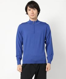 スーパーファインメリノ ハーフジップニット