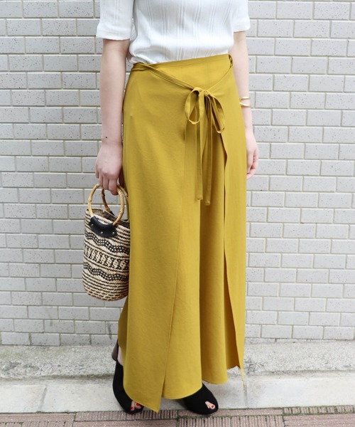 journal standard L'essage（ジャーナルスタンダードレサージュ）の「ポプリンラップパンツ◆#（その他パンツ・レディース・ブラック/ブラウン/カーキ/イエロー・FREE）」の4枚目の写真