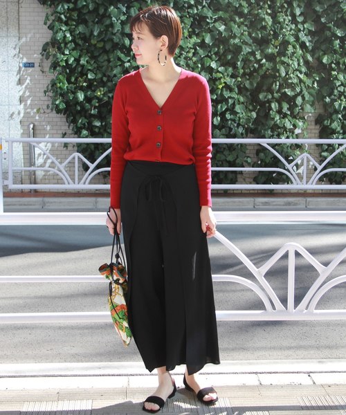 journal standard L'essage（ジャーナルスタンダードレサージュ）の「ポプリンラップパンツ◆#（その他パンツ・レディース・ブラック/ブラウン/カーキ/イエロー・FREE）」の20枚目の写真