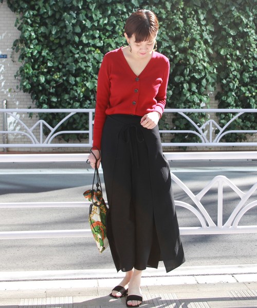 journal standard L'essage（ジャーナルスタンダードレサージュ）の「ポプリンラップパンツ◆#（その他パンツ・レディース・ブラック/ブラウン/カーキ/イエロー・FREE）」の21枚目の写真