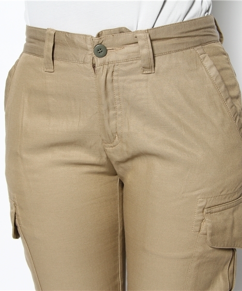 alcali（アルカリ）の「PAPER CHEST SELECT/KIFFE ﾊﾟﾝﾂ（カーゴパンツ・レディース・ベージュ/オリーブ・2/3/4）」の5枚目の写真