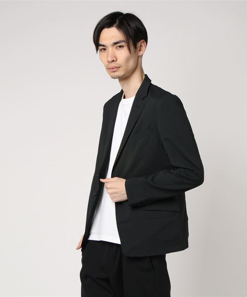 Luv maison（ラブメゾン）の「軽量素材テーラードJKT（テーラードジャケット・メンズ・ブラック×ホワイト/カーキ/ブラック・M/L）」の9枚目の写真