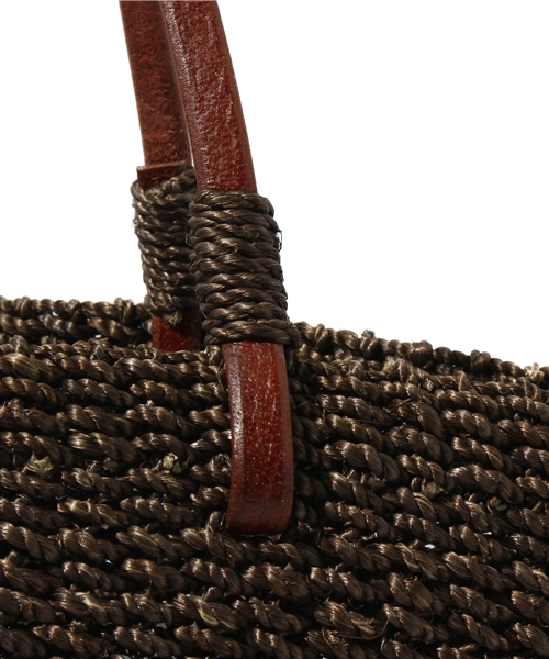 BEAMS BOY(ビームスボーイ)の「 ANJOU CHOUETTE / ABACA BAG(かごバッグ・レディース・ナチュラル/ブラウン・ONE SIZE)」の5枚目の写真