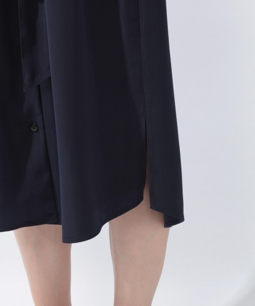 laboratory work（ラボラトリーワーク）の「ドルマンショートスリーブトロミワンピース（ワンピース・レディース・ネイビー/グレー系その他/キャメル・MEDIUM）」の19枚目の写真