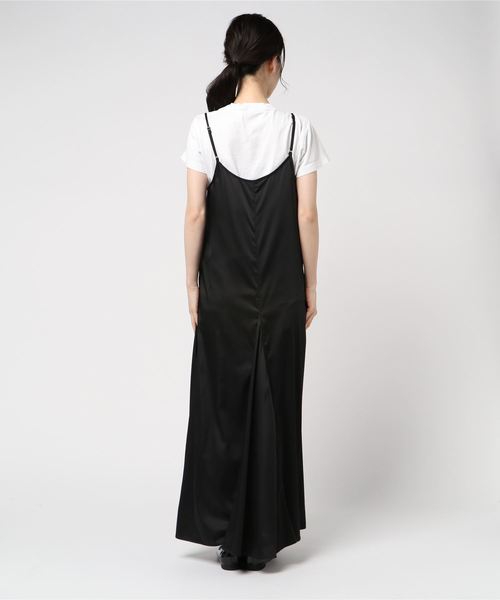 Emma Taylor（エマテイラー）の「サテンキャミドレス（ドレス・レディース・ブラック/グリーン・FREE）」の4枚目の写真