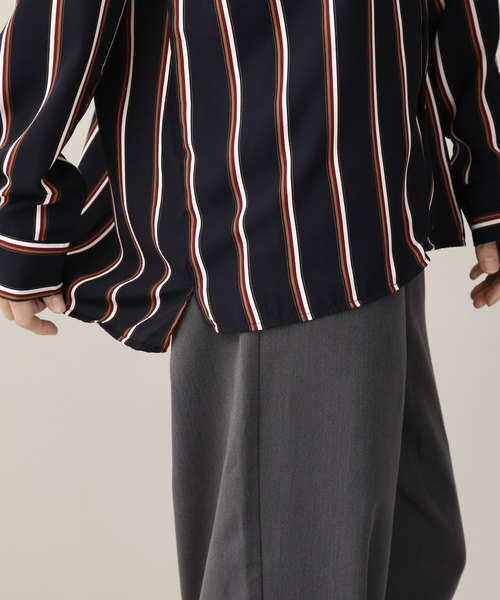 MONO-MART(モノマート)の「サテンストライプオープンカラーシャツ Long sleeve 長袖(シャツ/ブラウス・メンズ・ホワイト/ブラック/ネイビー/ブラック系その他/ブルー系その他/ホワイト系その他・FREE)」の20枚目の写真