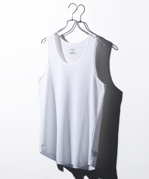 WEGO（ウィゴー）の「WEGO/ワッフルラウンドタンクトップ（タンクトップ・メンズ・ホワイト/その他1/その他2/その他3/その他4/その他5・SMALL/LARGE/MEDIUM）」の2枚目の写真