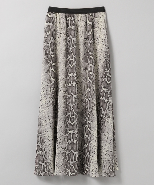 JEANASIS（ジーナシス）の「ムジガラマキシスカート/808040（スカート・レディース・レオパード/パイソン/ボルドー/チャコールグレー・FREE）」の9枚目の写真