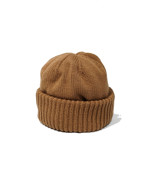 crepuscule(クレプスキュール)の「crepuscule knit cap 1(ニットキャップ/ビーニー・メンズ・ブラック/ネイビー/ブラウン/カーキ/グレイッシュベージュ・FREE)」の1枚目の写真