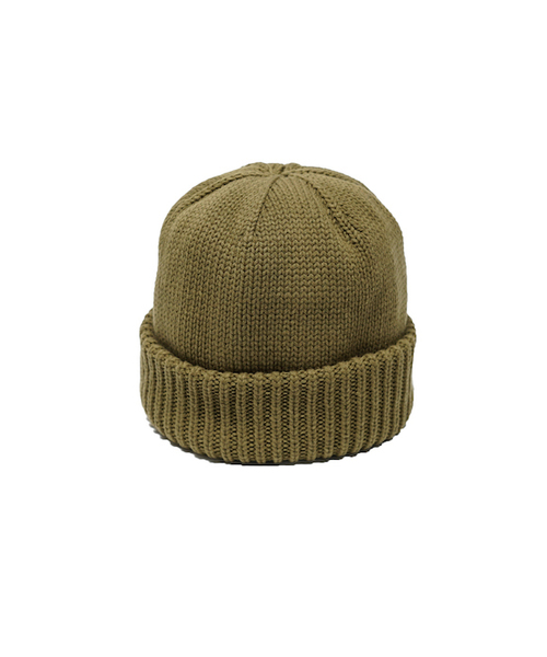 crepuscule(クレプスキュール)の「crepuscule knit cap 1(ニットキャップ/ビーニー・メンズ・ブラック/ネイビー/ブラウン/カーキ/グレイッシュベージュ・FREE)」の4枚目の写真