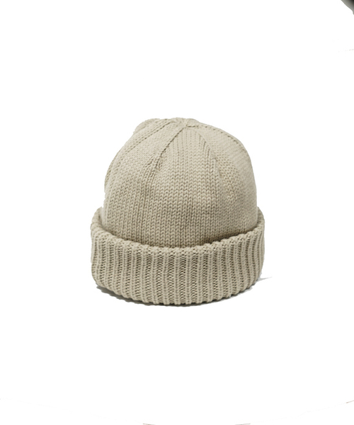 crepuscule(クレプスキュール)の「crepuscule knit cap 1(ニットキャップ/ビーニー・メンズ・ブラック/ネイビー/ブラウン/カーキ/グレイッシュベージュ・FREE)」の11枚目の写真