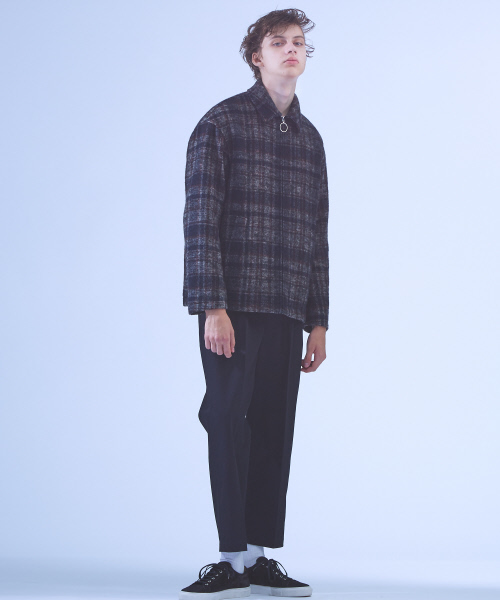 ABAHOUSE（アバハウス）の「シャギーチェックブルゾン（ブルゾン・メンズ・ブラック/ネイビー/グリーン・44/46/48）」の7枚目の写真