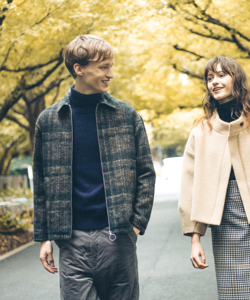 ABAHOUSE（アバハウス）の「シャギーチェックブルゾン（ブルゾン・メンズ・ブラック/ネイビー/グリーン・44/46/48）」の11枚目の写真