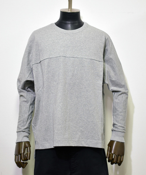 Ranch standard（ランチスタンダード）の「【Ranch Standard】 RA18-085 ドルマンスリーブTEE ビッグシルエット（Tシャツ/カットソー・メンズ・オフホワイト/杢グレー・2/3）」の7枚目の写真