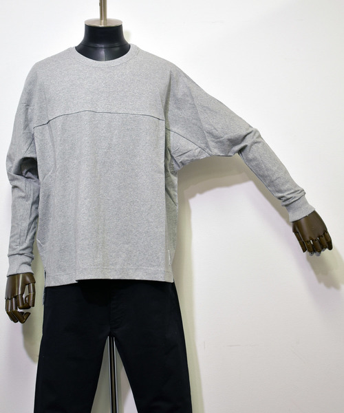 Ranch standard（ランチスタンダード）の「【Ranch Standard】 RA18-085 ドルマンスリーブTEE ビッグシルエット（Tシャツ/カットソー・メンズ・オフホワイト/杢グレー・2/3）」の9枚目の写真