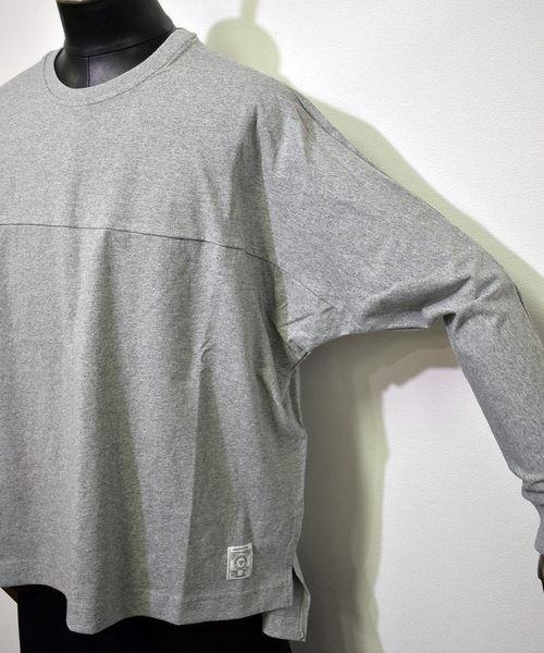 Ranch standard（ランチスタンダード）の「【Ranch Standard】 RA18-085 ドルマンスリーブTEE ビッグシルエット（Tシャツ/カットソー・メンズ・オフホワイト/杢グレー・2/3）」の8枚目の写真
