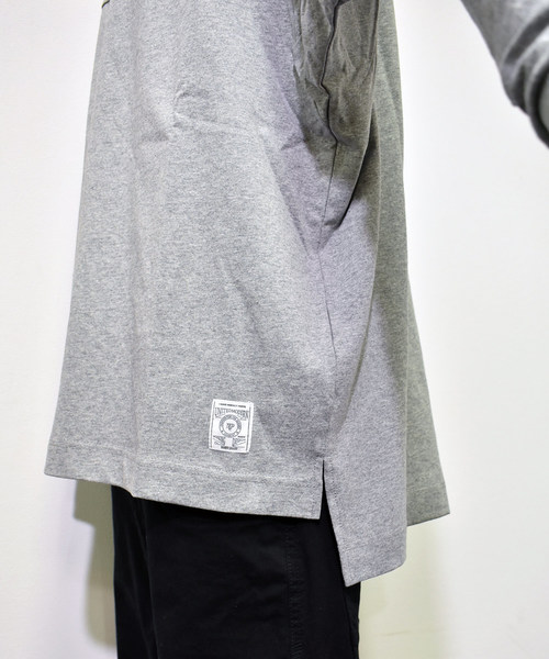 Ranch standard（ランチスタンダード）の「【Ranch Standard】 RA18-085 ドルマンスリーブTEE ビッグシルエット（Tシャツ/カットソー・メンズ・オフホワイト/杢グレー・2/3）」の10枚目の写真