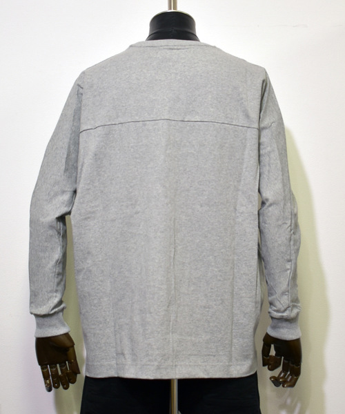 Ranch standard（ランチスタンダード）の「【Ranch Standard】 RA18-085 ドルマンスリーブTEE ビッグシルエット（Tシャツ/カットソー・メンズ・オフホワイト/杢グレー・2/3）」の6枚目の写真