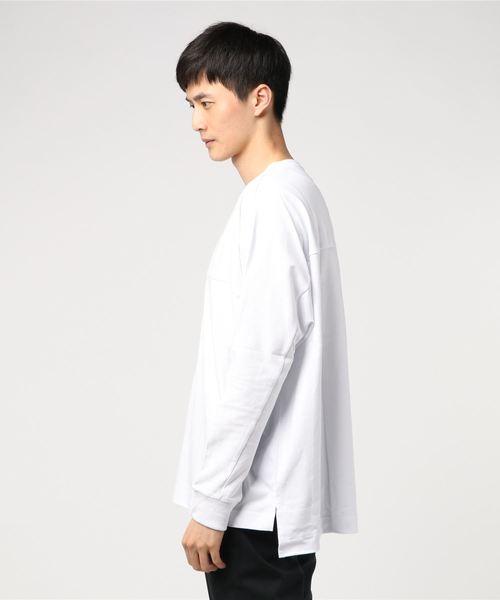 Ranch standard（ランチスタンダード）の「【Ranch Standard】 RA18-085 ドルマンスリーブTEE ビッグシルエット（Tシャツ/カットソー・メンズ・オフホワイト/杢グレー・2/3）」の4枚目の写真