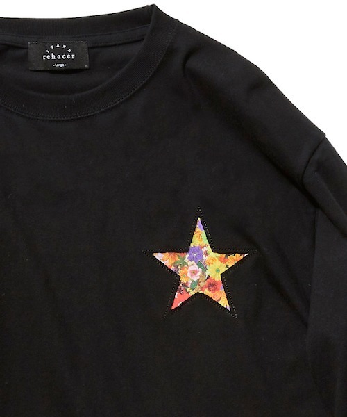 rehacer(レアセル)の「rehacer STAND : Flower Motif L/S T / フラワーモチーフ ロングスリーブ Tシャツ(Tシャツ/カットソー・メンズ・ホワイト/ブラック/ブラック系その他3/ホワイト系その他3/ホワイト系その他2/ブラック系その他2/グレー系その他2/ネイビー/グレー/グリーン・SMALL/MEDIUM/LARGE/X-LARGE)」の6枚目の写真