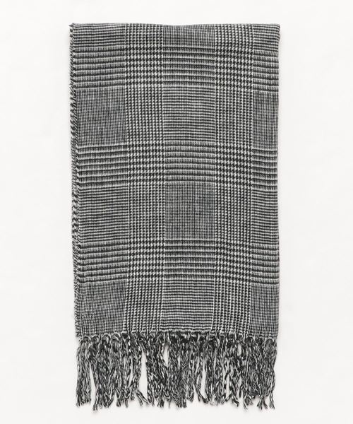 WEGO（ウィゴー）の「WEGO/カシミヤタッチチェックストール（ストール/ショール・メンズ・グレー/グレー系その他2/ブラウン系その他2・FREE）」の8枚目の写真