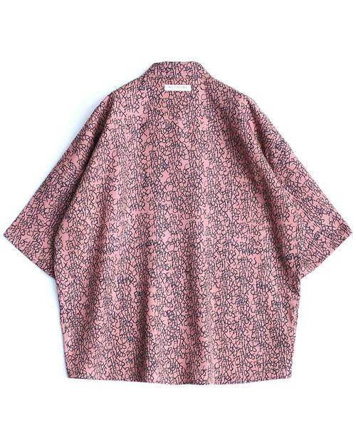 SHAREEF（シャリーフ）の「LETTERING PATTERN S/S SHIRTS（シャツ/ブラウス・メンズ・ブラック/オレンジ/モカ・1/2/3）」の5枚目の写真