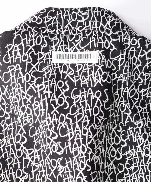 SHAREEF（シャリーフ）の「LETTERING PATTERN S/S SHIRTS（シャツ/ブラウス・メンズ・ブラック/オレンジ/モカ・1/2/3）」の9枚目の写真