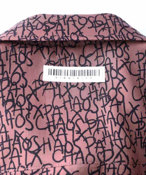 SHAREEF（シャリーフ）の「LETTERING PATTERN S/S SHIRTS（シャツ/ブラウス・メンズ・ブラック/オレンジ/モカ・1/2/3）」の13枚目の写真