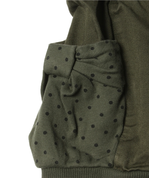 green label relaxing（グリーンレーベルリラクシング）の「GLR ポケットリボンショーツ（その他パンツ・キッズ・オリーブ/ワインレッド・95cm/105cm/115cm/125cm）」の5枚目の写真