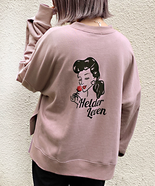 apres jour（アプレジュール）の「アソート柄レトロプリントスウェット【ZOZOTOWN限定アイテム】（スウェット・レディース・ベージュ/オフホワイト/サックスブルー/その他/ラベンダー・フリー）」の4枚目の写真